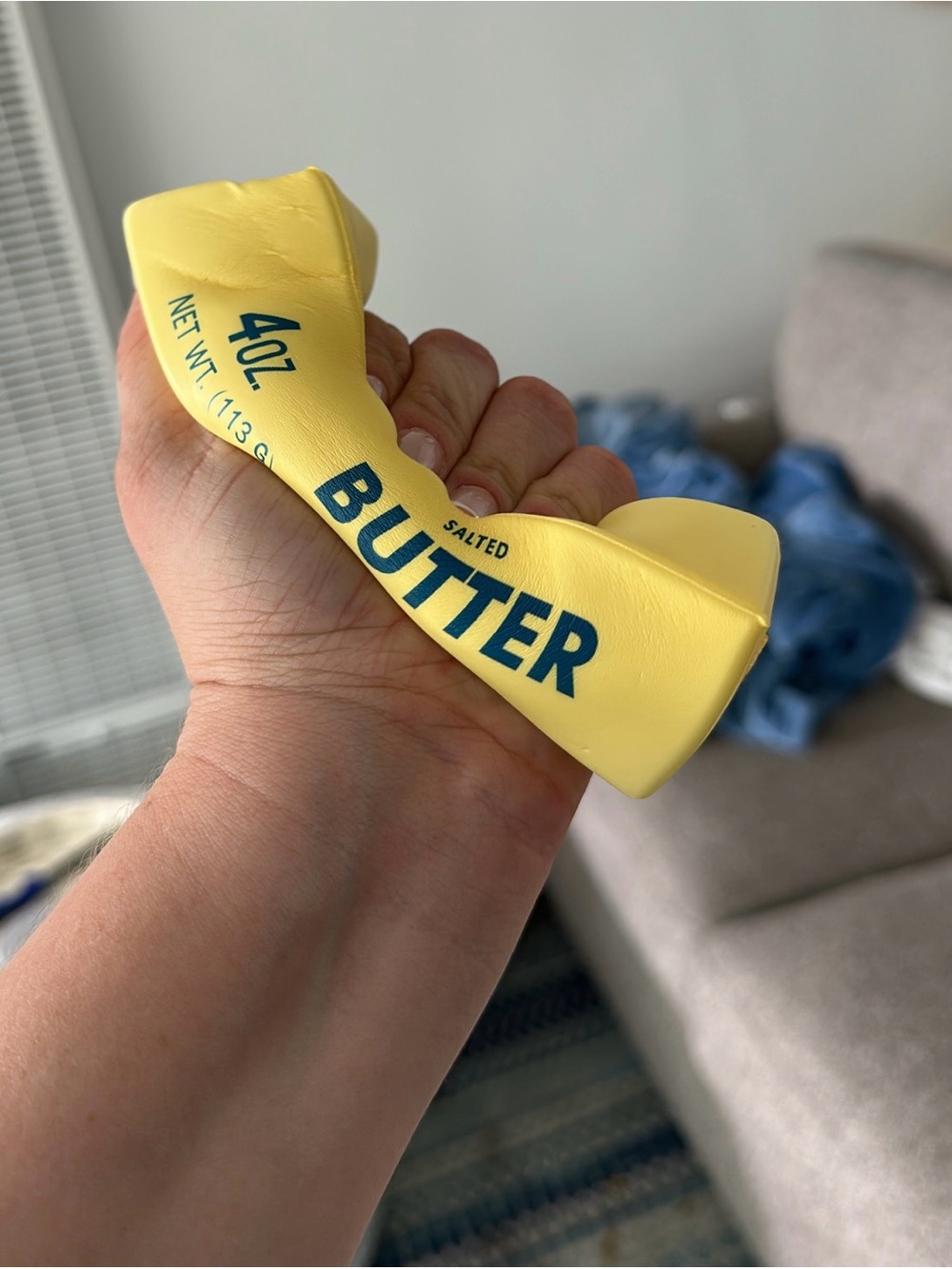 Yellow 'Butter' Kids Stress Toy Squishy